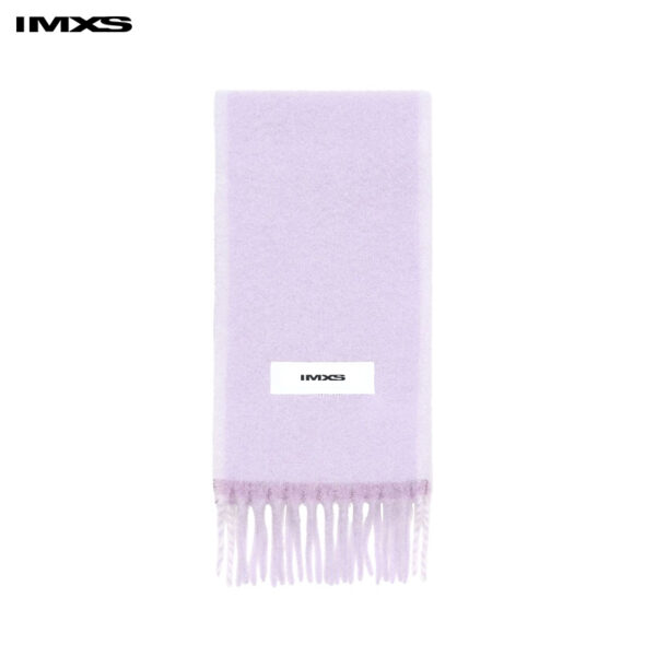 IMXS Black Versatile Stylish Knitted Scarf, Thermal Casual Neck Wrap